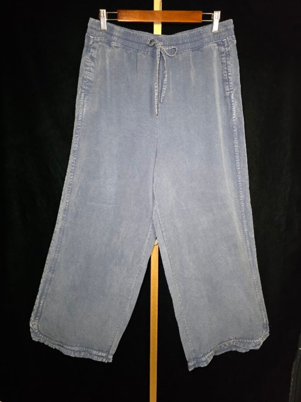 NWT Easel Mineral Washed Soft Twill Wide Leg Pants L